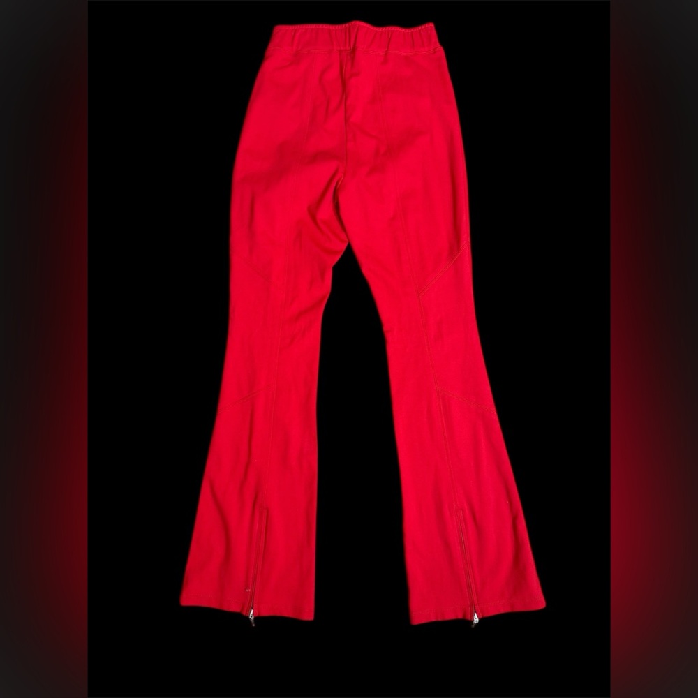 Maeve Anthropologie Red Pullon Split Hem Trouser Pant Size XS - Picture 5 of 6